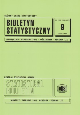 Statistical Bulletin No 9/2015 - cover publication