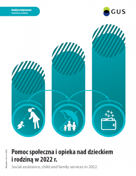 Cover of the publication Social assistance, child and family services in 2022