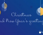 Christmas and New Year's greetings Foto