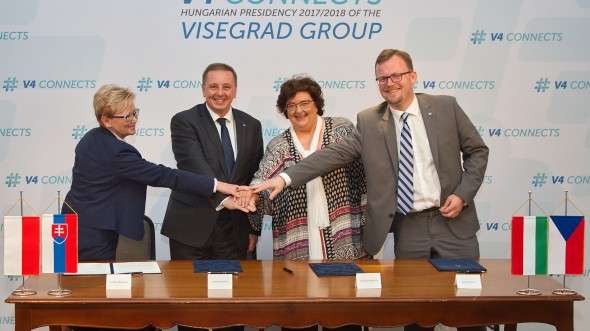 Leaders of the National Statistical Institutes of the Visegrád Group (V4) Signed a Memorandum  of Understanding on Co-operation
