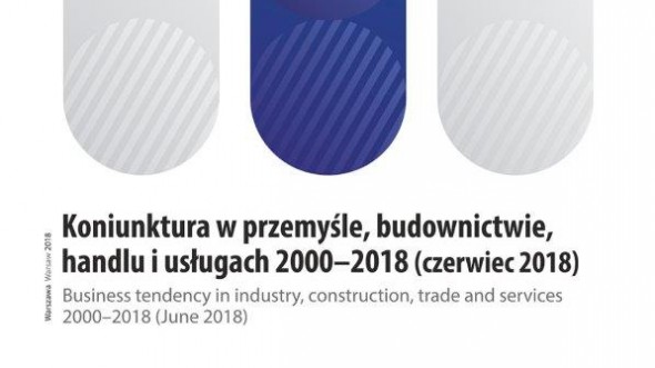 Koniunktura w przemyśle, budownictwie, handlu i usługach 2000-2018 - czerwiec 2018