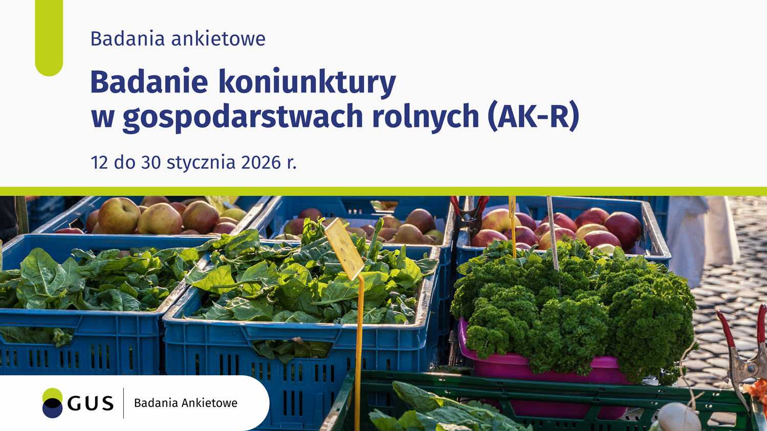 Badanie statystyczne z zakresu rolnictwa - Ankieta koniunktury w gospodarstwie rolnym 12-30.01.2026 r.