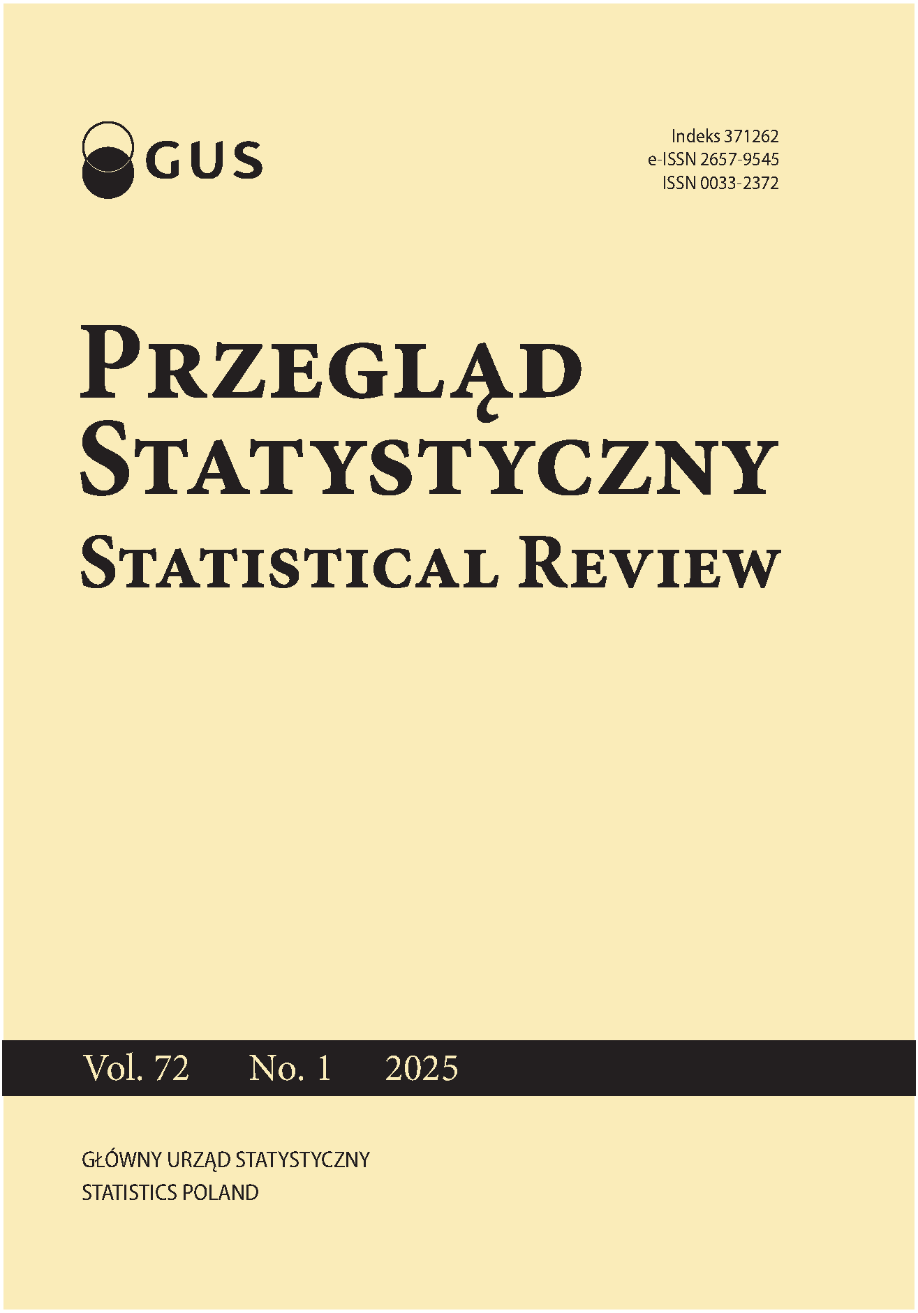 Przegląd Statystyczny. Statistical Review, nr 1/2025