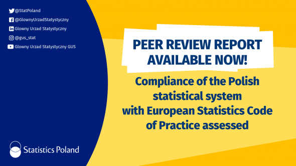 <b>Peer Review Report. Compliance of the Polish statistical system with ESCP</b>