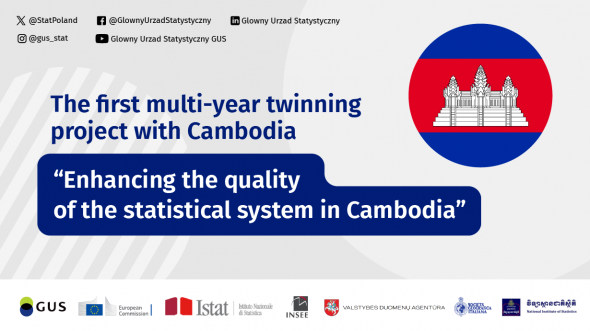 <b>First twinning with Cambodia on statistics won by International consortium with the participation of Statistics Poland!</b>