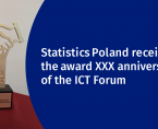 The award for the Statistics Poland at the 30th ICT Forum Foto