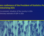 Materials from press conference of the President of the Statistics Poland Foto