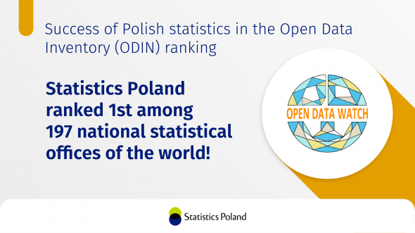 Slider: Statistics Poland ranked first in the Open Data Inventory (ODIN) world ranking