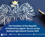 The President of the Republic of Poland signed the Act on the National Agricultural Census Foto