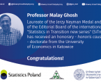 Professor Malay Ghosh, a world-renowned authority on the theory of statisticshas received an honorary doctorate (honoris causa) from the University of Economics in Katowice Foto