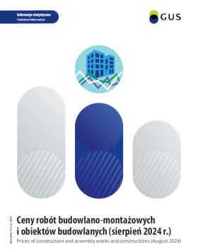 Cover of publication &quot;Prices of construction and assembly works and constructions in August 2024&quot;