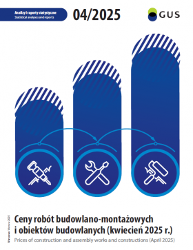 Cover of &quot;Prices of construction and assembly works and constructions in April 2025&quot;