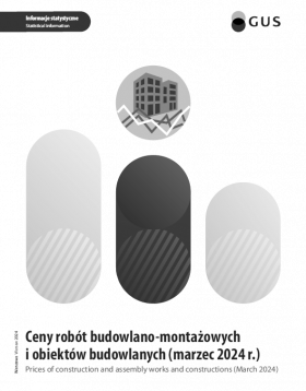 Publication &quot;Prices of construction and assembly works and constructions in March 2024&quot; cover