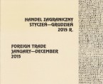 Foreign trade. January - December 2015 Foto