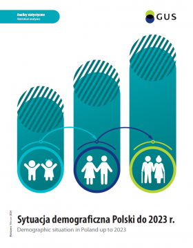 Cover of the publication Demographic situation in Poland up to 2023