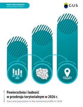 Cover of publication "Area and population in the territorial profile in 2026"