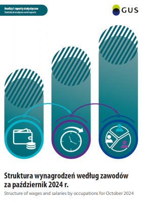 Structure of wages and salaries by occupations for October 2024. Cover of the publication