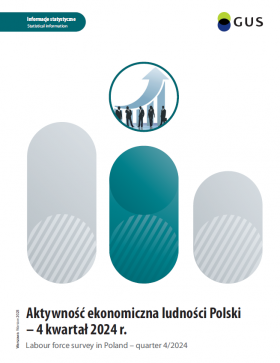 Cover of &quot;Labour force survey in Poland - quarter 4/2024&quot; publication