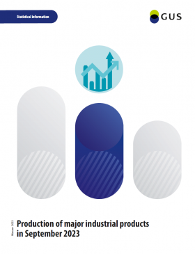 Cover of the publication Production of major industrial products in September 2023