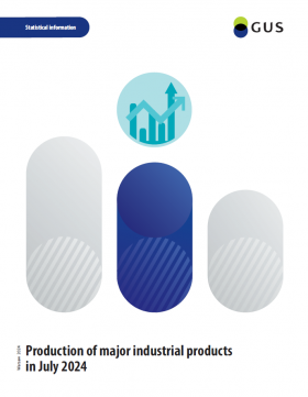 Cover of publication &quot;Production of major industrial products in July 2024&quot;