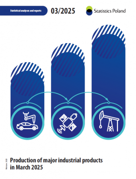 Cover of &quot;Production of major industrial products in March 2025&quot; publication