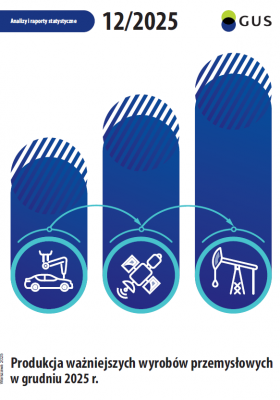 Production of major industrial products in December 2025. Cover of the publication