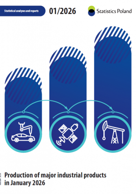 Production of major industrial products in January 2026. Cover of the publication