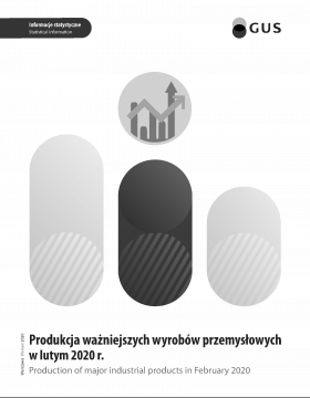 Cover of the publication Production of major industrial products in February 2020