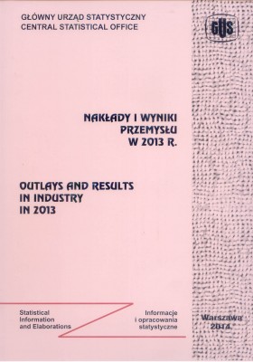 Outlays and results in industry in 2013