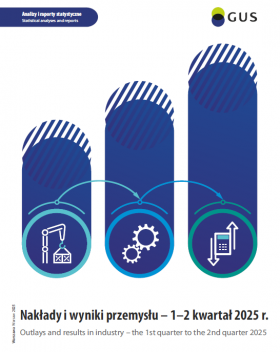 Cover of &quot;Outlays and results in industry - the 1st to the 2nd quarter 2025&quot;