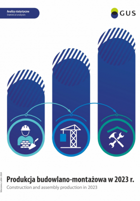 Cover of the publication &quot;Construction and assembly production in 2023&quot;