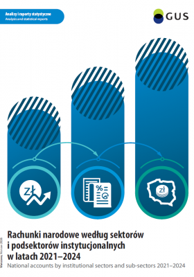 National accounts by institutional sectors and sub-sectors 2021-2024. Cover of the publication
