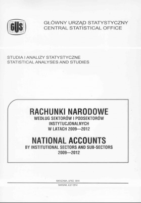 National accounts by institutional sectors and sub-sectors 2009-2012