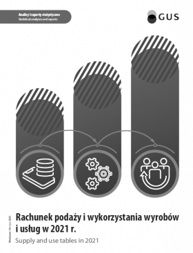Cover of &quot;The supply and use of goods and services account in 2021&quot; publication