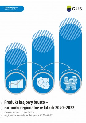 Gross domestic product - regional accounts in the years 2020-2022. Okładka