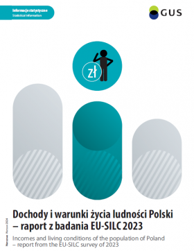 Cover of &quot;Incomes and living conditions of the population in Poland - report from the EU-SILC survey of 2023&quot;