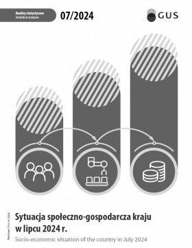 Cover of publication &quot;Socio-economic situation of the country in July 2024&quot;