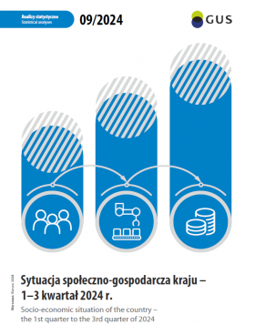 Cover of publication &quot;Socio-economic situation of the country – the 1st quarter to the 3rd quarter of 2024&quot;