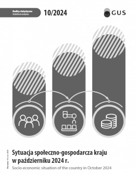 Cover of &quot;Socio-economic situation of the country in October 2024&quot; publication
