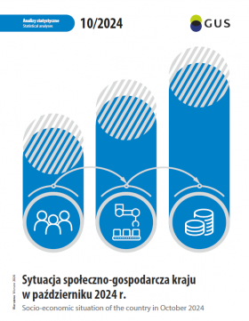 Cover of &quot;Socio-economic situation of the country in October 2024&quot; publication