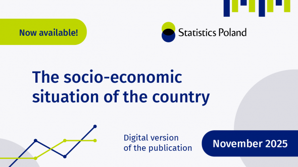 Now avaible The socio-economic sitaution of the country - digital version of the publication. November 2025