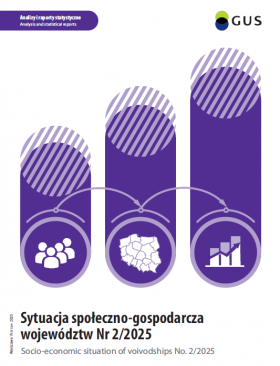 Cover of &quot;Socio-economic situation of voivodships No. 2/2025&quot;