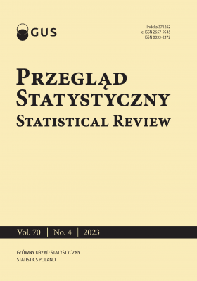 Cover of &quot;Przegląd Statystyczny. Statistical Review, nr 4/2023&quot; publication