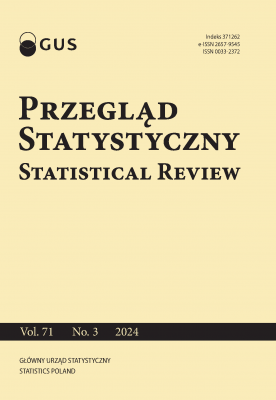 Cover of &quot;Przegląd Statystyczny. Statistical Review, nr 3/2024&quot;
