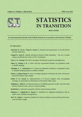 Statistics in Transition new series nr 1/2024