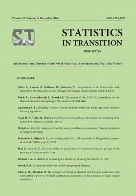 Cover of Statistics in Transition new series nr 4/2024