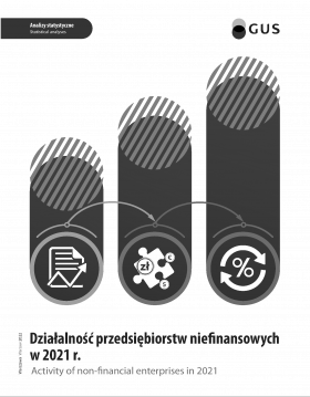 Publication cover: Activity of non-financial enterprises in 2021