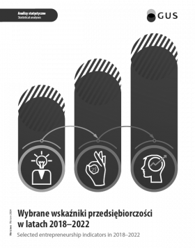 Cover of &quot;Selected entrepreneurship indicators in 2018–2022&quot; publication