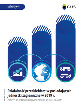 Cover of the publication: Activity of enterprises having foregin entities in 2019