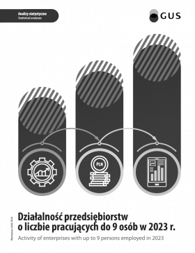 Cover of the publication Activity of enterprises with up to 9 persons employed in 2023